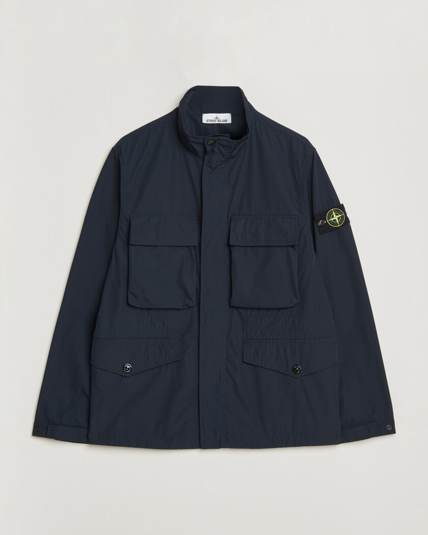 Stone Island David TC Field Jacket Navy Blue at CareOfCarl.com
