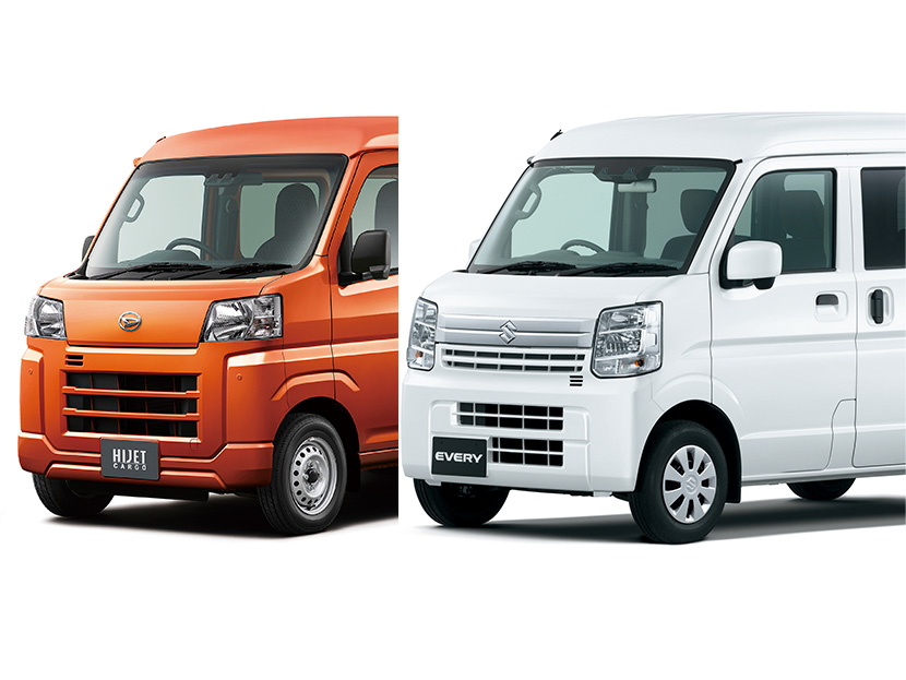 同クラス人気車対決】「ダイハツ ハイゼットカーゴ vs スズキエブリイ