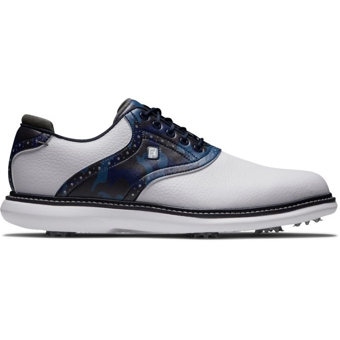 FootJoy Traditions Saddle Golf Shoes White/Navy/Camo 57945