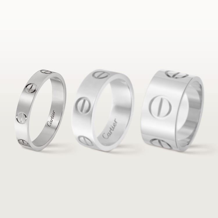 CRB4085100 - LOVE wedding band - White gold - Cartier