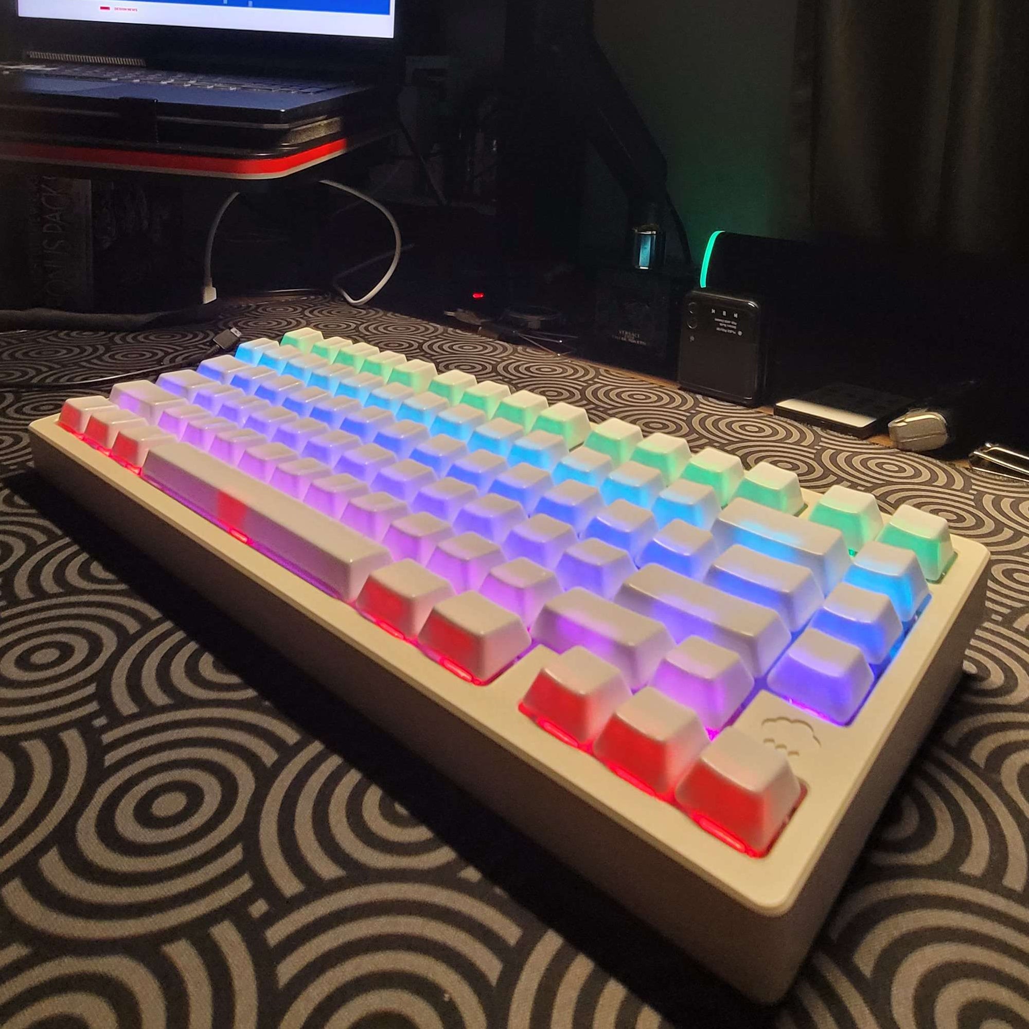 セラミック キーキャップ フルセット - 白 | Cerakey