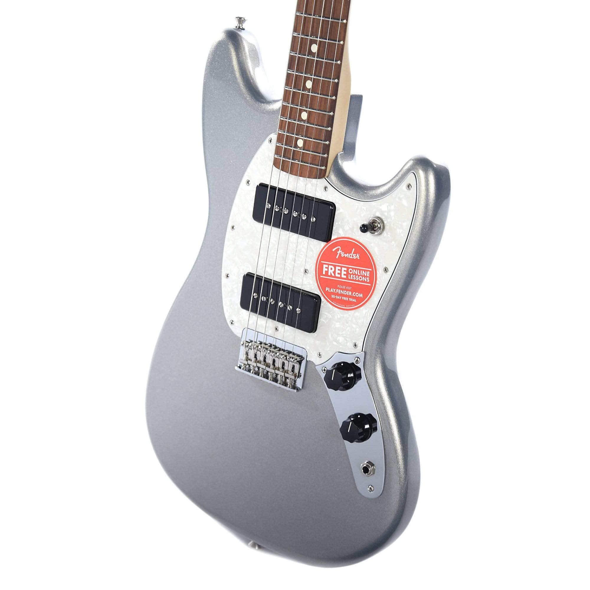 Fender Offset Series Mustang 90 Silver – Chicago Music Exchange