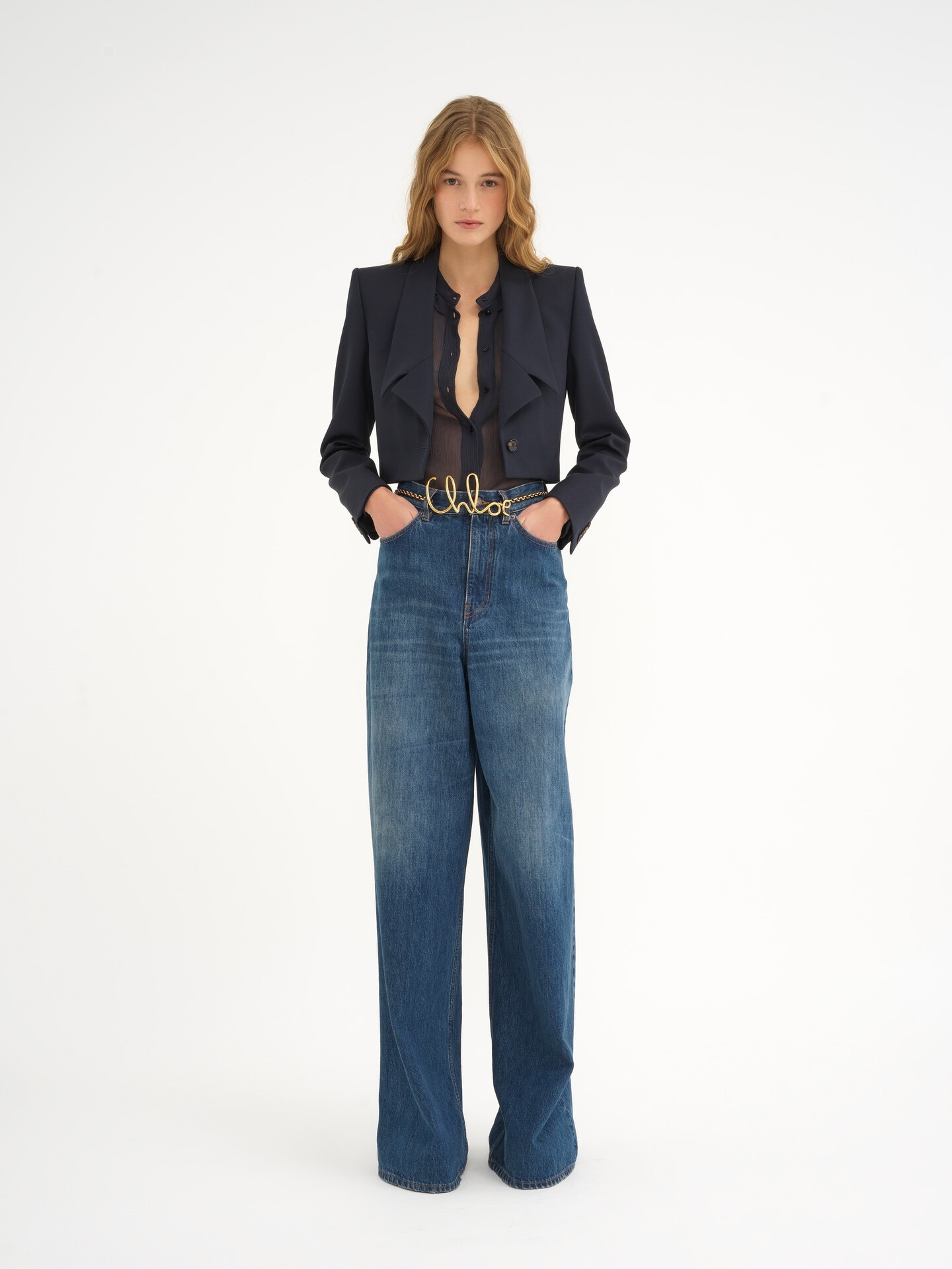 Wide-leg jeans in denim Blue - Chloé