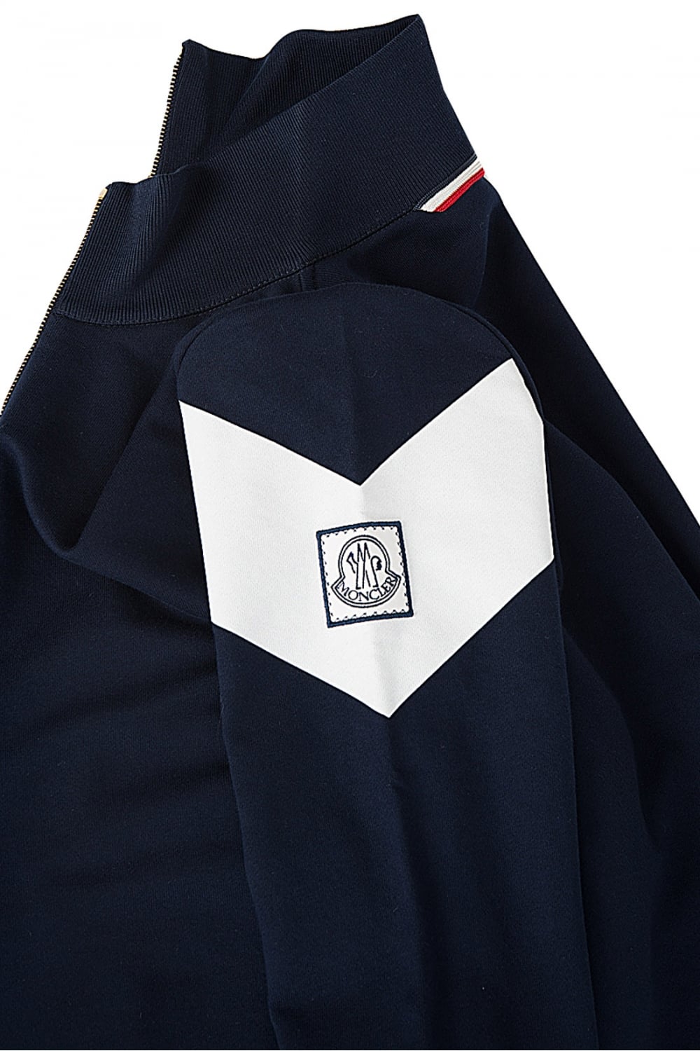 MONCLER Moncler Gamme Bleu White Stripe Tracksuit Jacket Navy