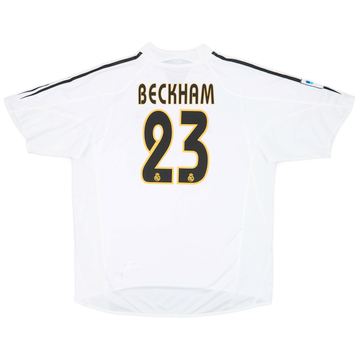 2004-05 Real Madrid Home Shirt Beckham #23 - 8/10 - (L)