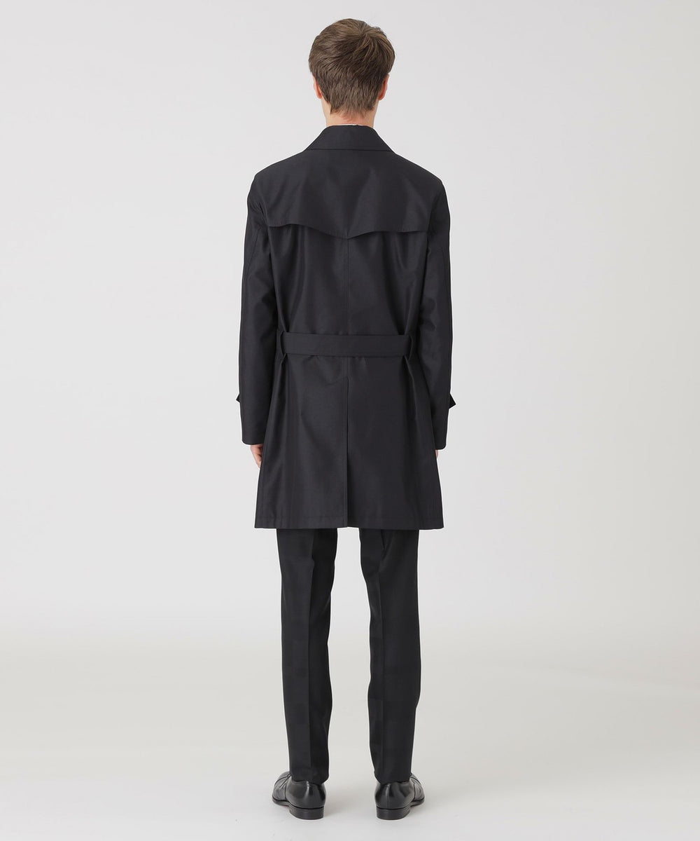 一部店舗限定】ギャバジンダブルトレンチコート（コート）｜BLACK