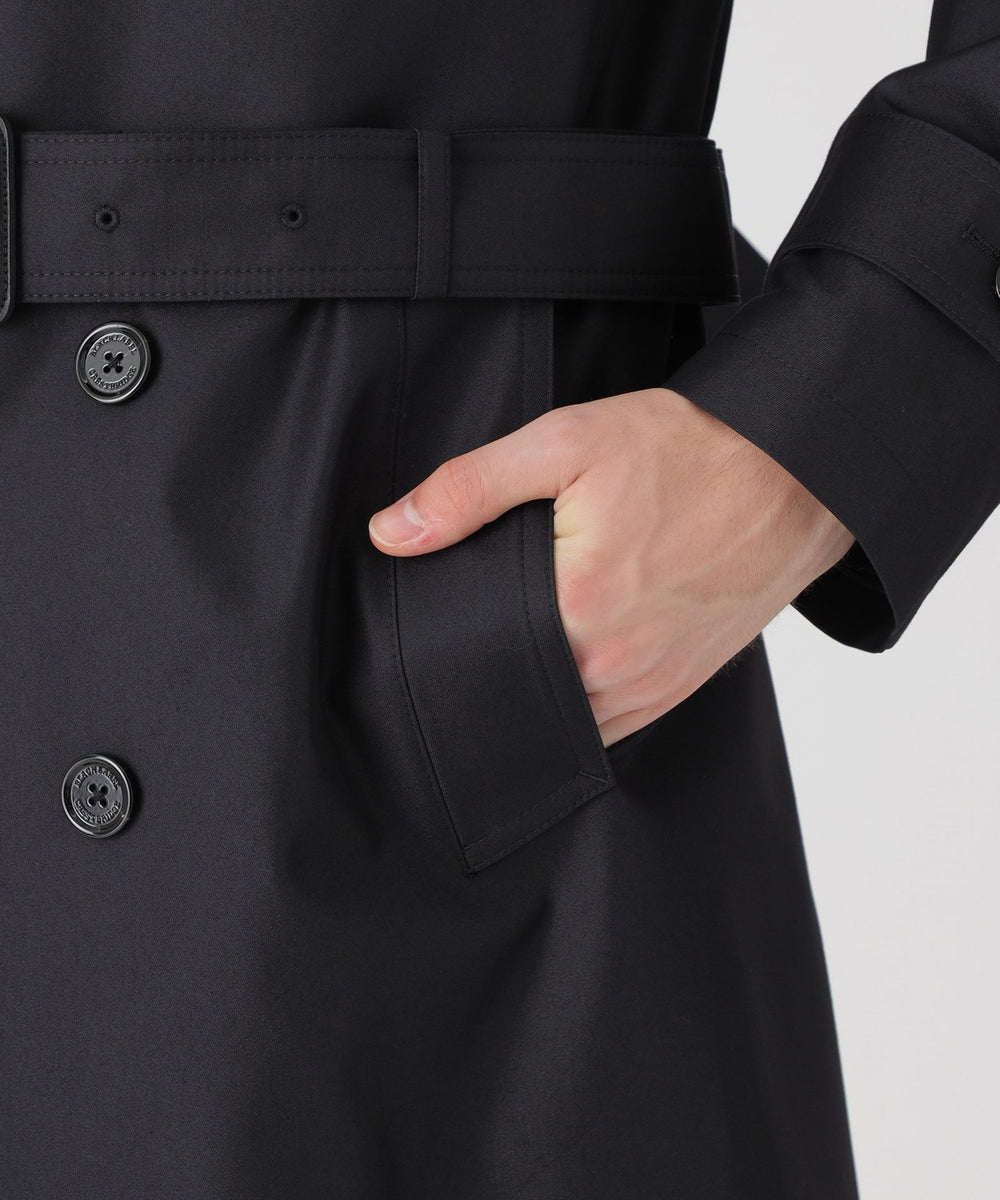 一部店舗限定】ギャバジンダブルトレンチコート（コート）｜BLACK
