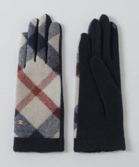 クレストブリッジチェックグローブ（ハット/キャップ/グローブ）｜BLUE