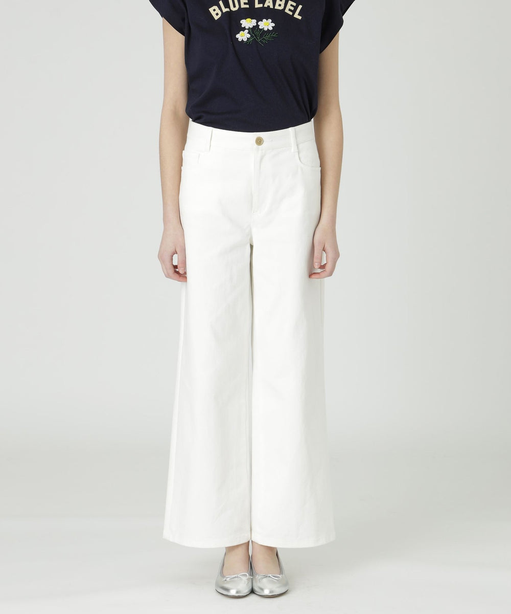 一部店舗限定】ストレッチデニムワイドパンツ（パンツ）｜BLUE LABEL