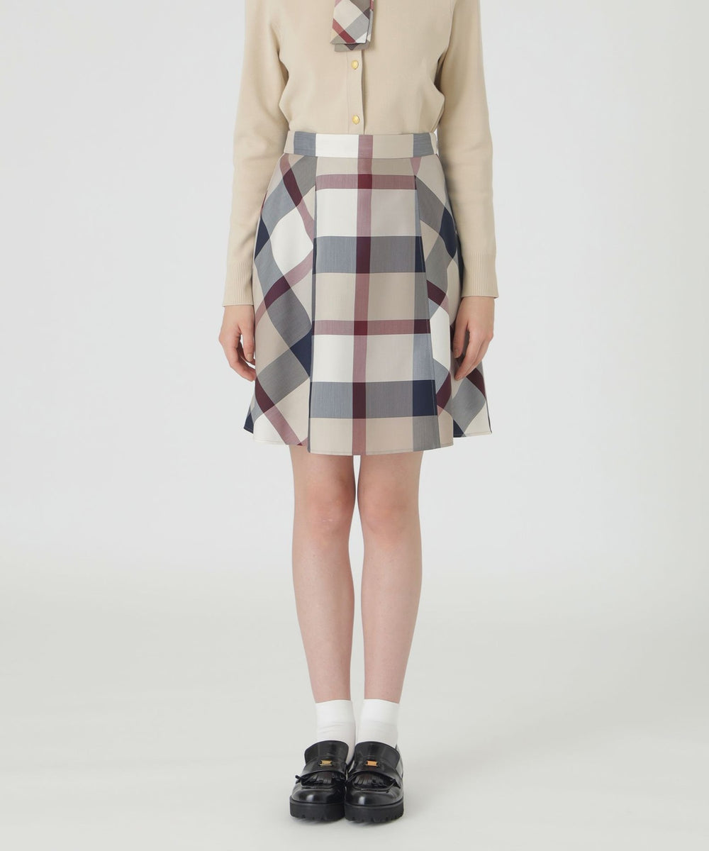 クレストブリッジチェックライトクロッシングツイルスカート（スカート