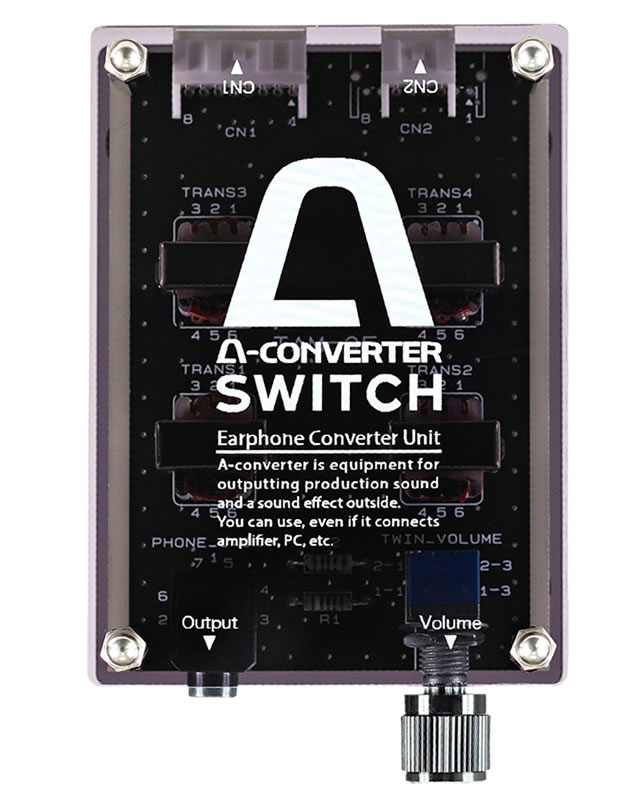 A-コンバータースイッチ 【4ch】 イヤホンジャックの抜き差しだけで音
