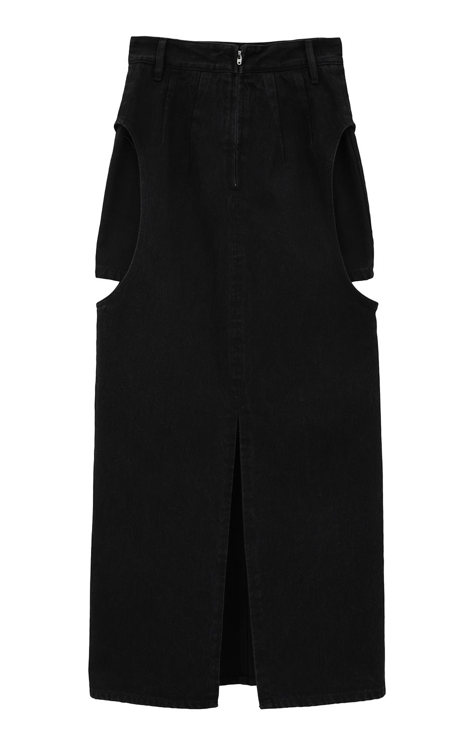 CLANE - サークルカット レイヤード デニムスカート - CIRCLE CUT