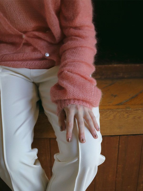 ETRE TOKYO - ボリュームスリーブモヘヤニットプルオーバー - PINK