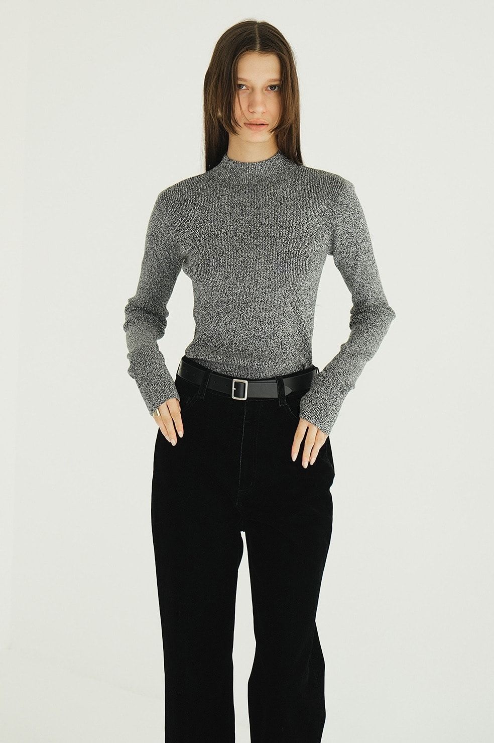 CLANE - ハイネックリブニット ｜ H/N RIB KNIT TOPS (MIX) | ADDICT