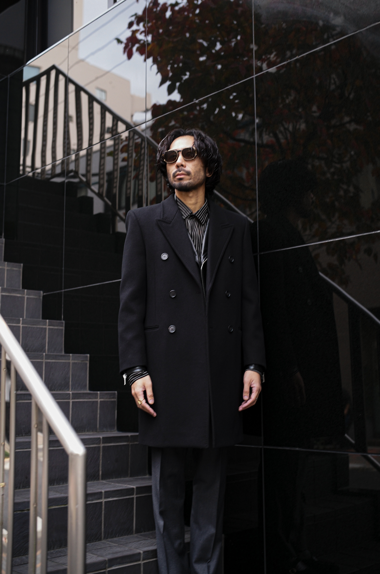 SAINT LAURENT DOUBLE BREASTED WOOL COAT – 正規通販・名古屋のメンズ