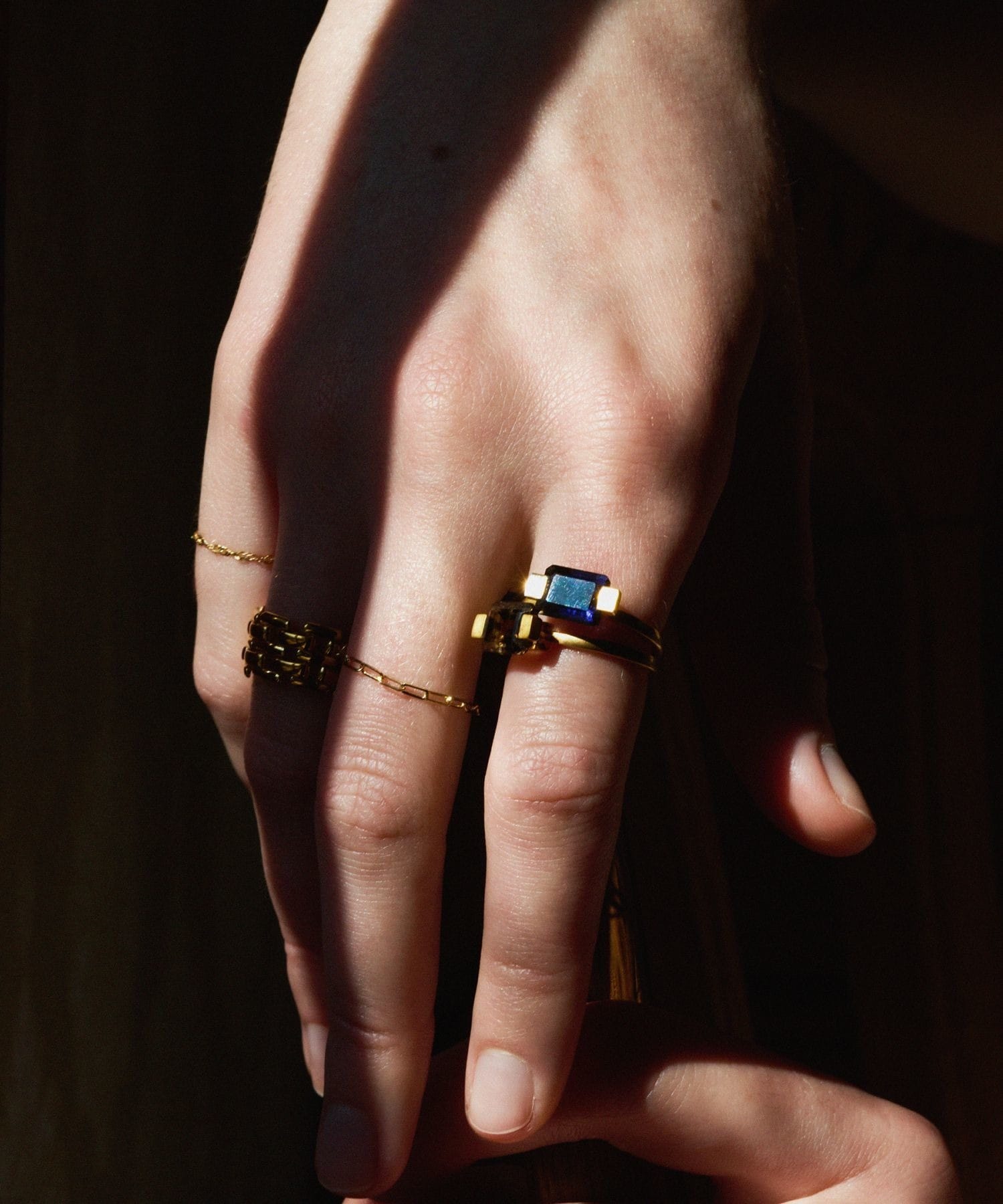 ancient] rectangle smoky quartz ring｜ARTIDA OUD（アルティーダ