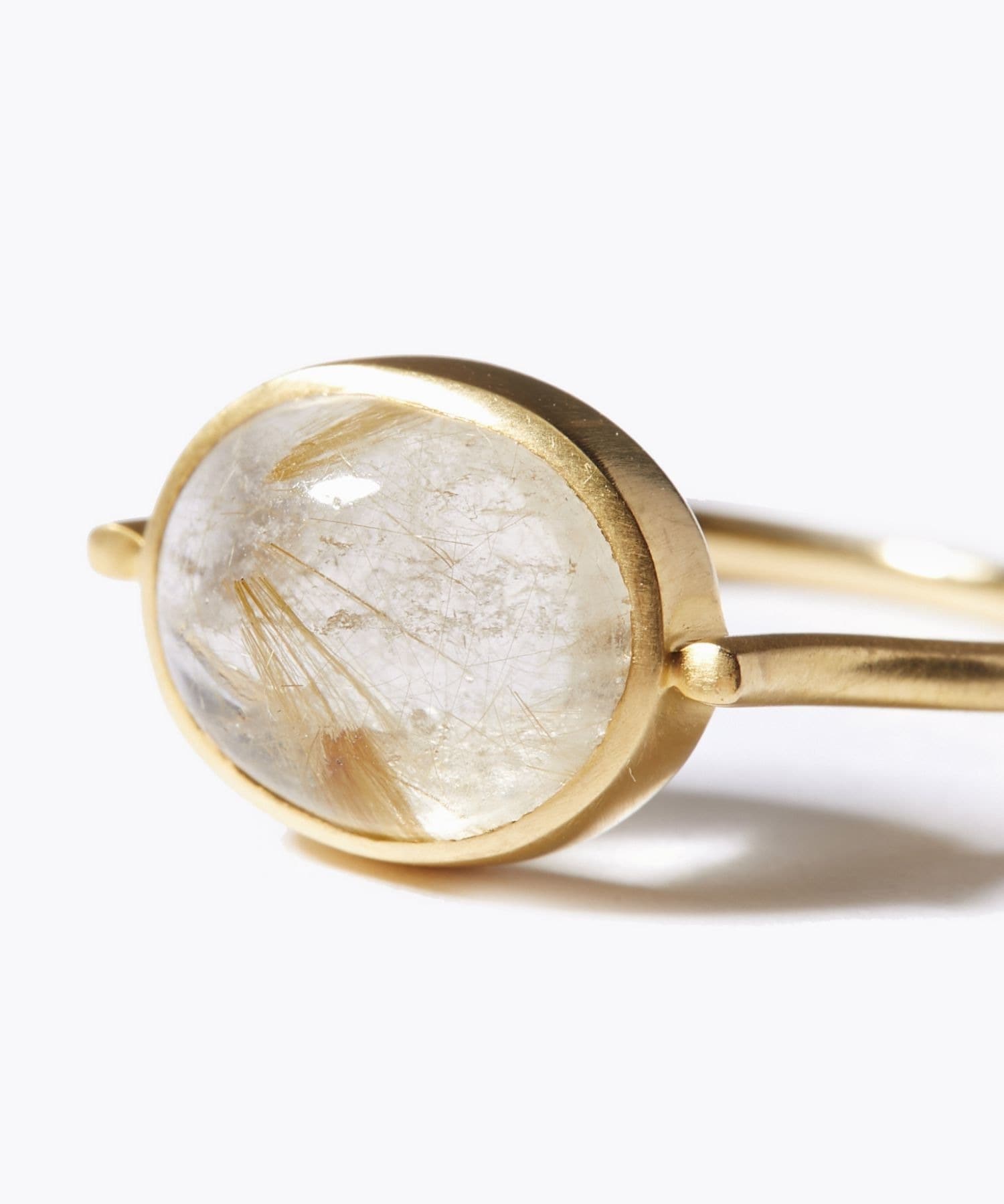 ancient] cabochon gold rutilated quartz ring｜ARTIDA OUD（アル