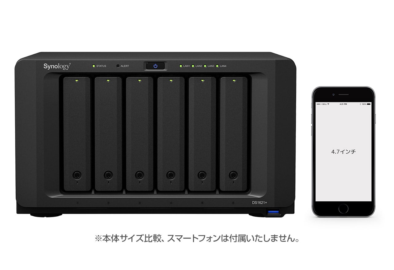 DiskStation DS1621+ | Synology ビジネス向け 6ベイオールインワンNAS