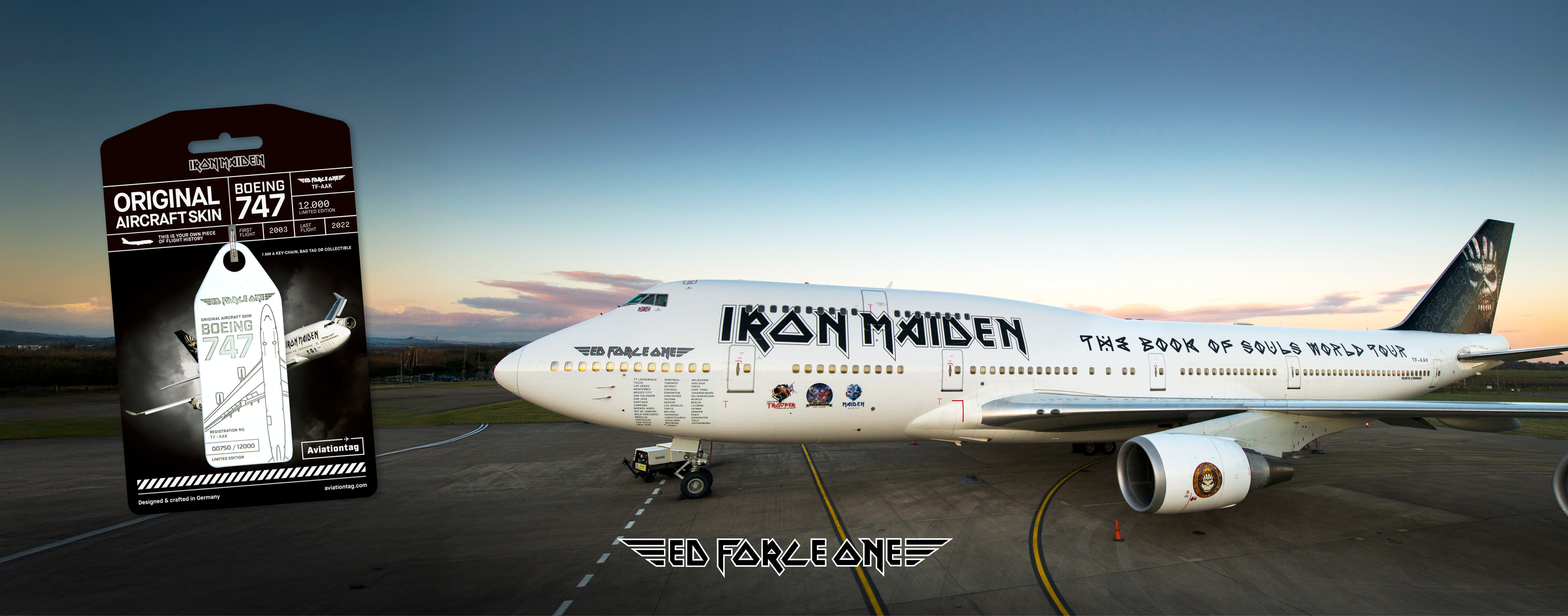 Iron Maiden's Ed Force One Lives On – Limited Aviationtag Edition