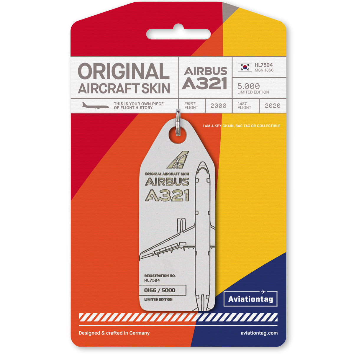 Aviationtag Asiana Airbus A321 - HL7594 Edition