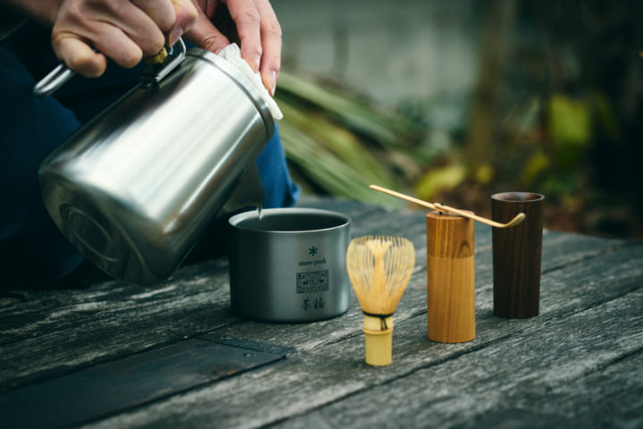 中川政七商店×Snow Peak・茶論による アウトドアシーンに合う「野点