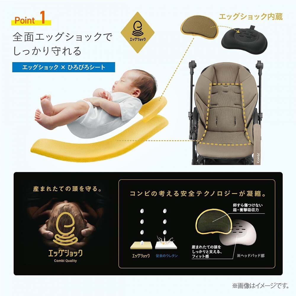 Combi コンビ スゴカル plus エッグショック HZ (グレー) A型