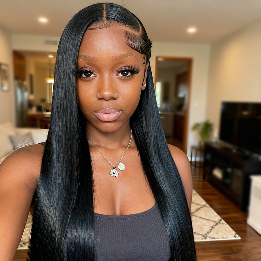 13x6 Full Frontal SKINLIKE Real HD Lace Wig Silky Straight Pre