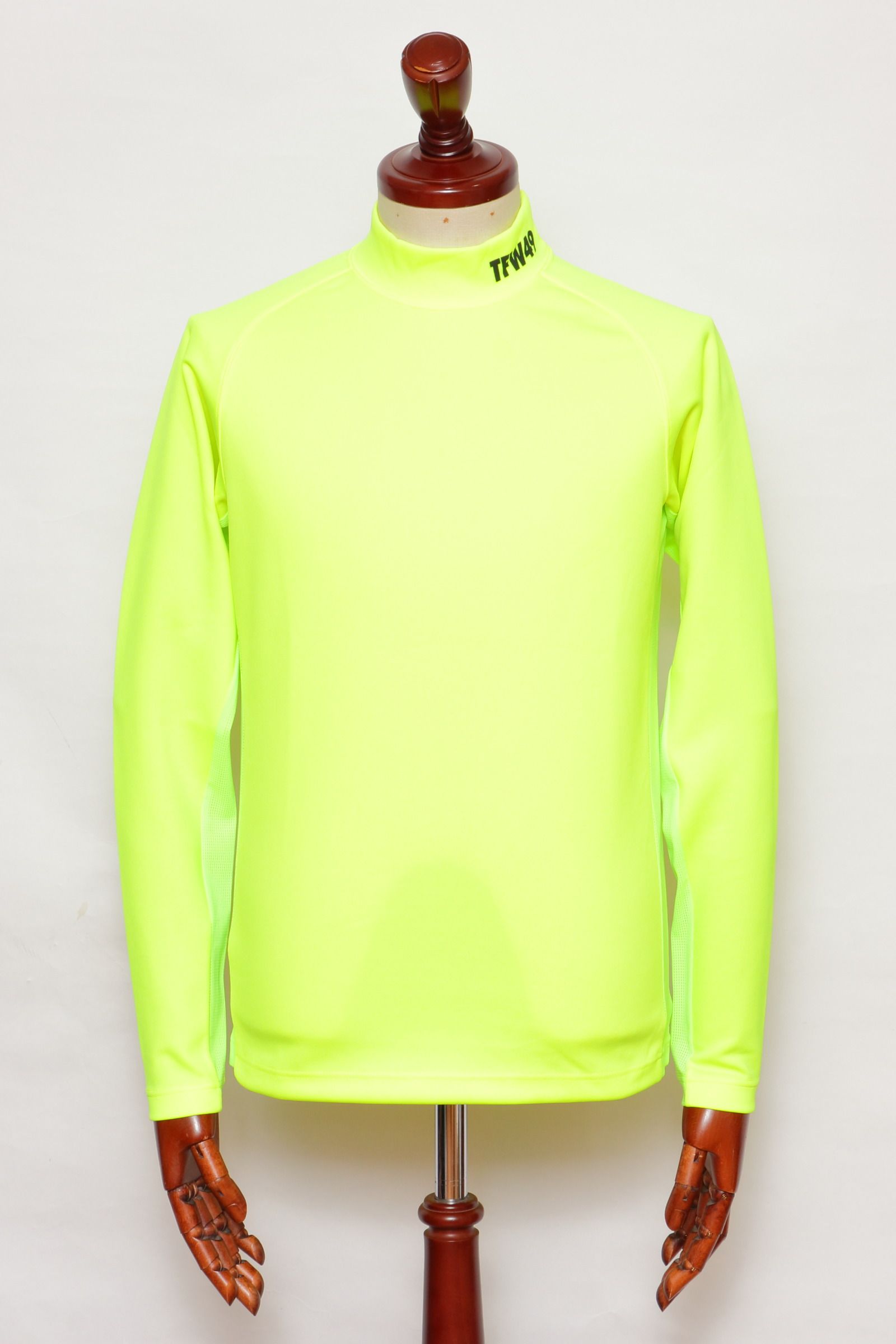 TFW49 - LS MOCKNECK SIDE MESH ハイゲージ スムース コンパクトニット