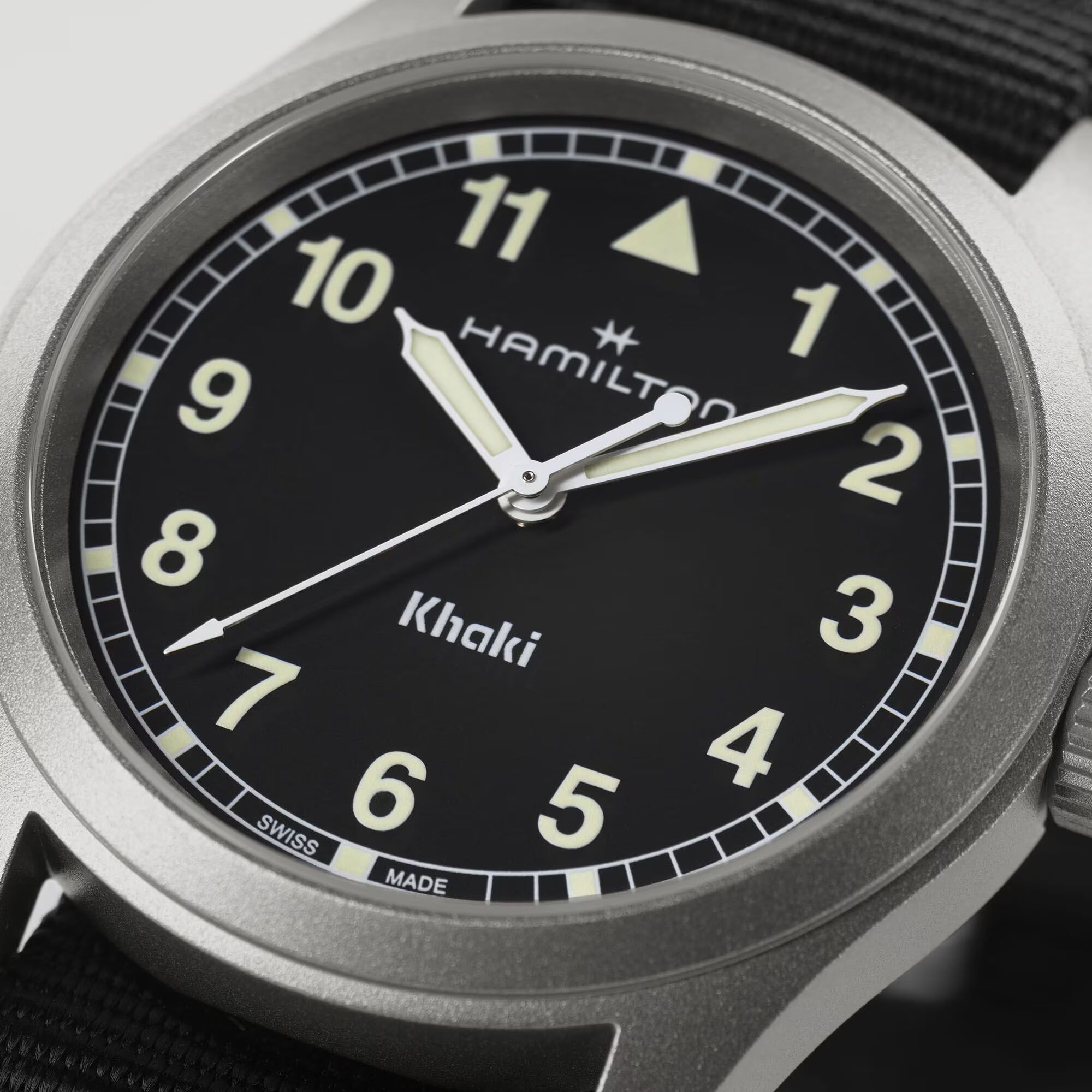 Hamilton Khaki Field Quartz Watch Black Dial, 38mm