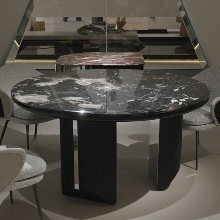 丸テーブル 天然大理石テーブル リビングダイニングテーブル円形