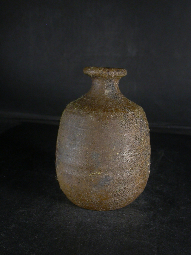 備前焼 登窯 備前焼中堅作家 大平 一誠 共箱付窯変徳利1 備前焼卸