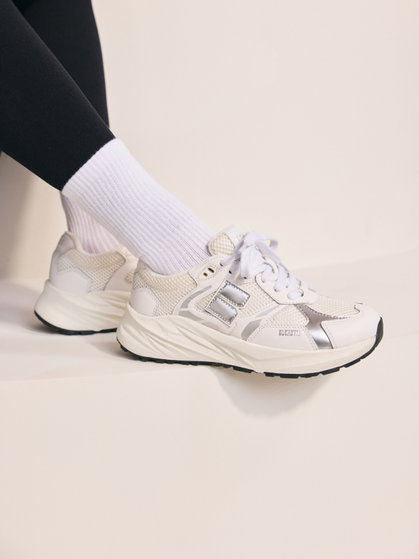 FLINT MARVEL - DL275 White Silver - Runner Sneaker
