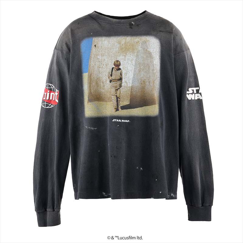 SAINT Mxxxxxx x STAR WARS SW_LS TEE DARSVADER Black