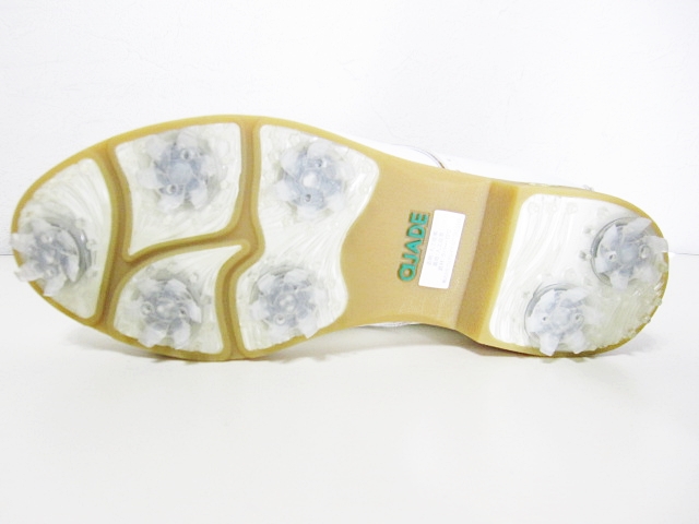 aJADE アジェイド AMANDA アマンダ ゴルフシューズ ホワイト/キャメル