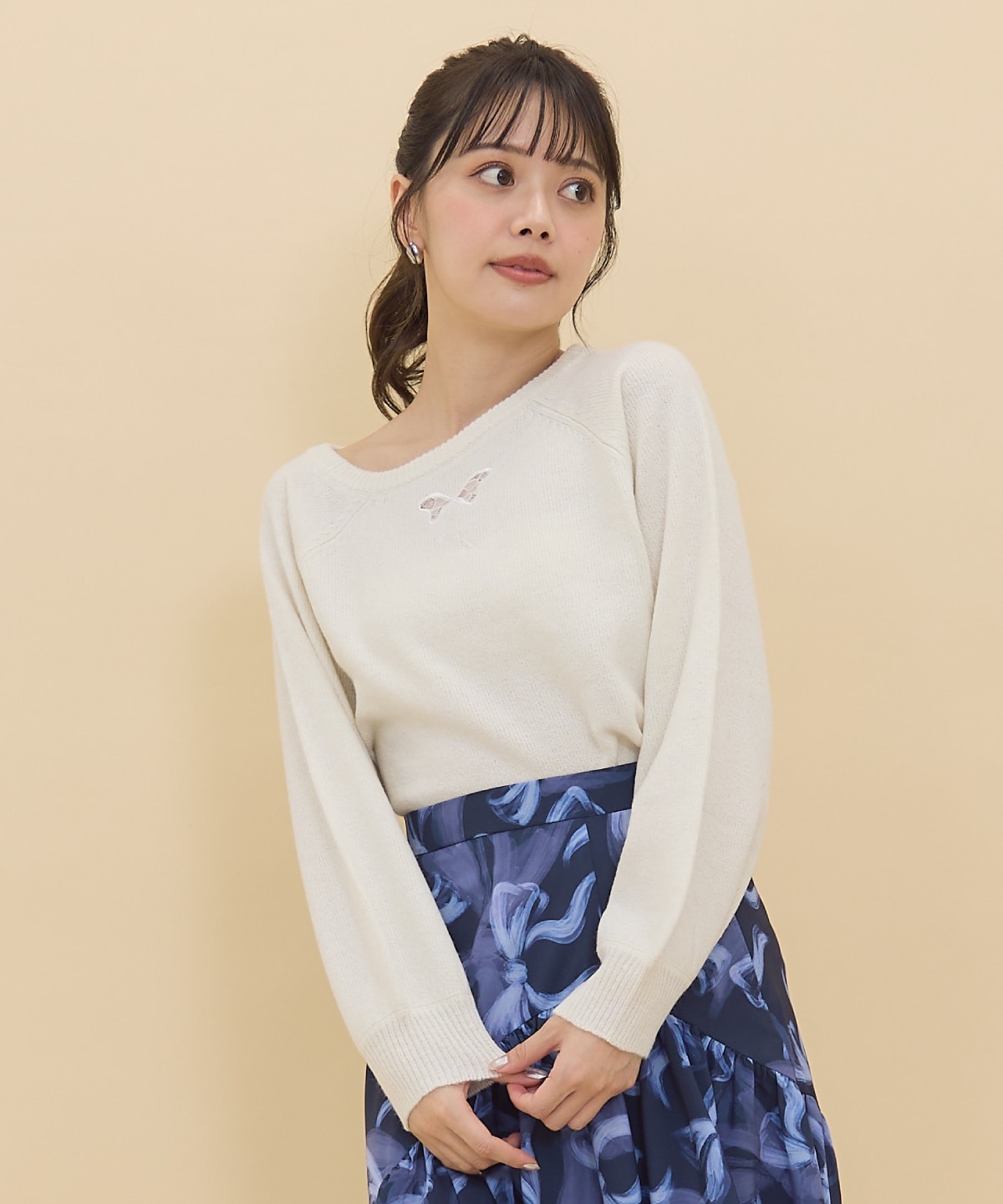 ワンショルリボンレースニット(F ホワイト): REDYAZEL｜公式オンライン