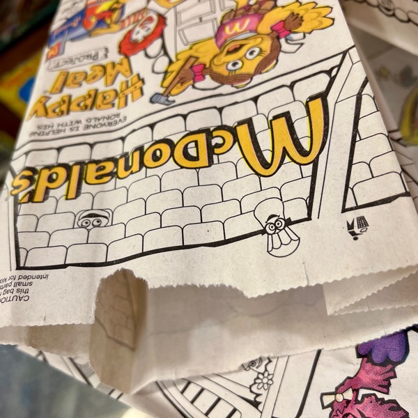 McDonald's HAPPY MEAL Bags マクドナルド ハッピーミール ペーパー