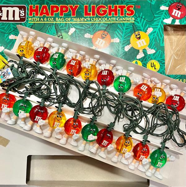 m&m's エムアンドエムズ ホリデー ハッピーライト 20連ストリング