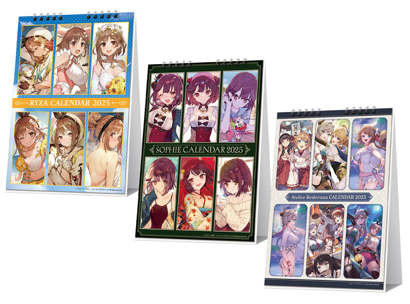 アトリエカレンダー2025」予約開始！新規描き下ろしイラストを含んだ3