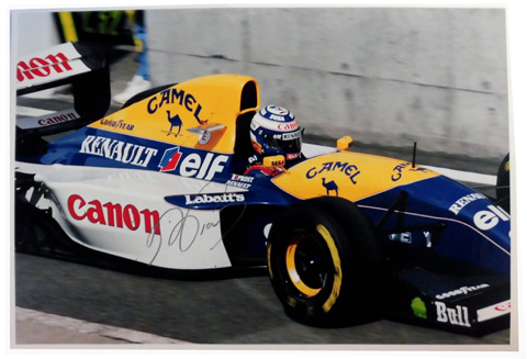 1993 A．プロスト ウイリアムズ FW15C 直筆サイン入フォト BIG F1