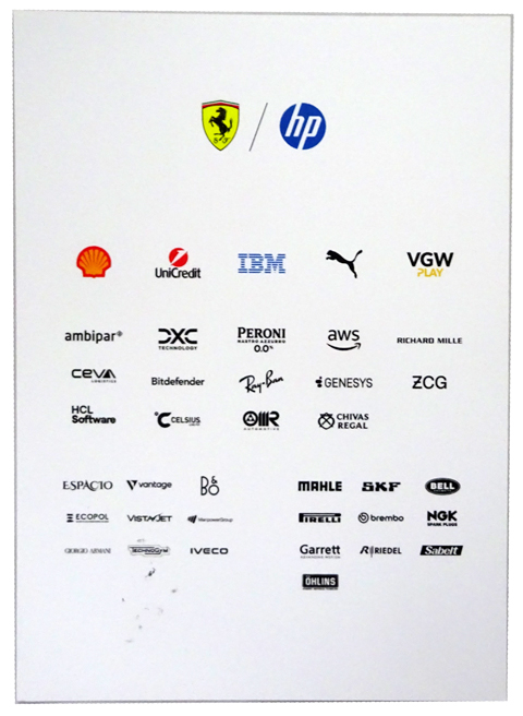 2025 L．ハミルトン HAMILTON フェラーリ FERRARI 直筆サイン入