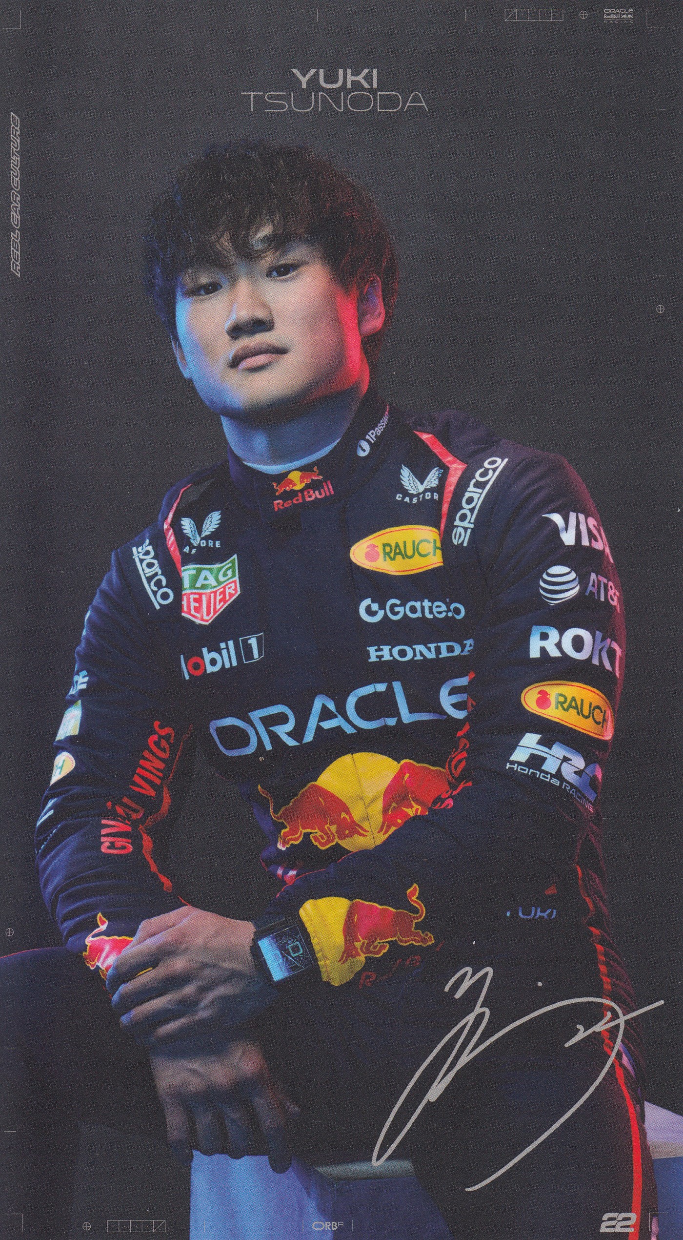 2025 角田裕毅 レーシング・ブルズ ドライバーズカード F1の