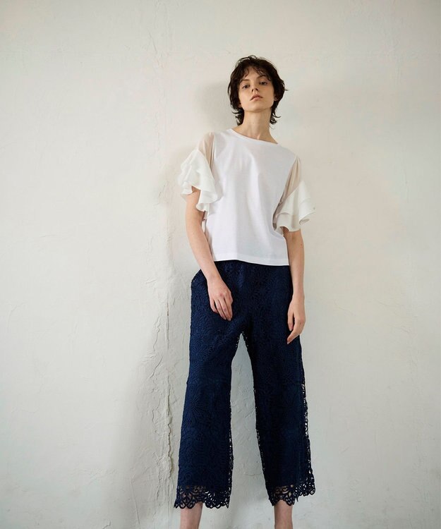 レースストレートパンツ / GRACE CONTINENTAL | GRACE CONTINENTAL