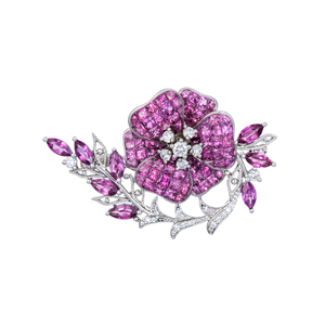 GSTV PT950 ダイヤモンド バックル フレックスリング D 約0.01ct ＃14-＃20