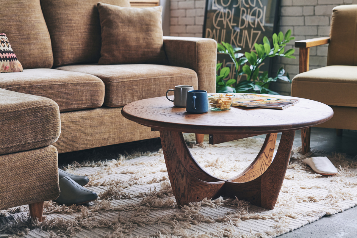 ラウンド型こたつテーブル｜MACKEY（マッキー）コーヒーテーブル