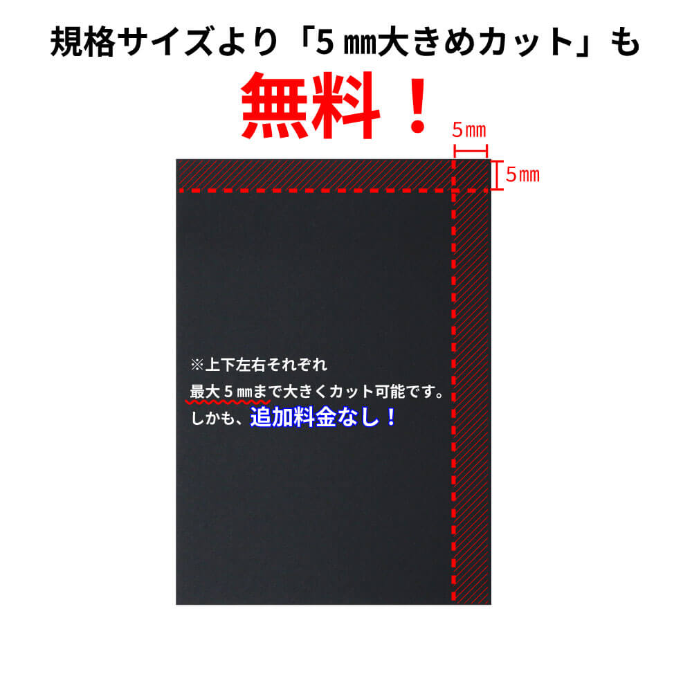 黒ボール6号(厚0.40mm) A1 594×841mm - 台紙を断裁するなら dansai.jp