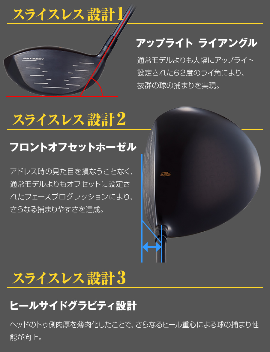 ゴルフドライバー 高反発 46インチ ダイナミクスプレステージ