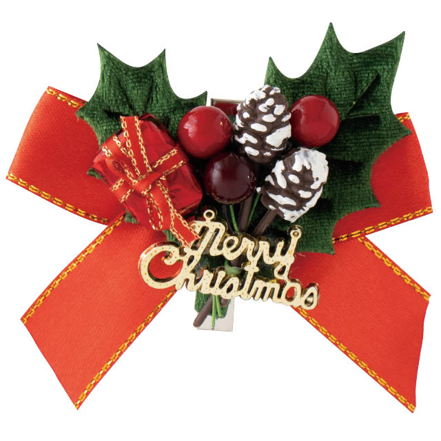 クリスマスフルリールクリップ付／プレゼント-4(W80×D30×H75
