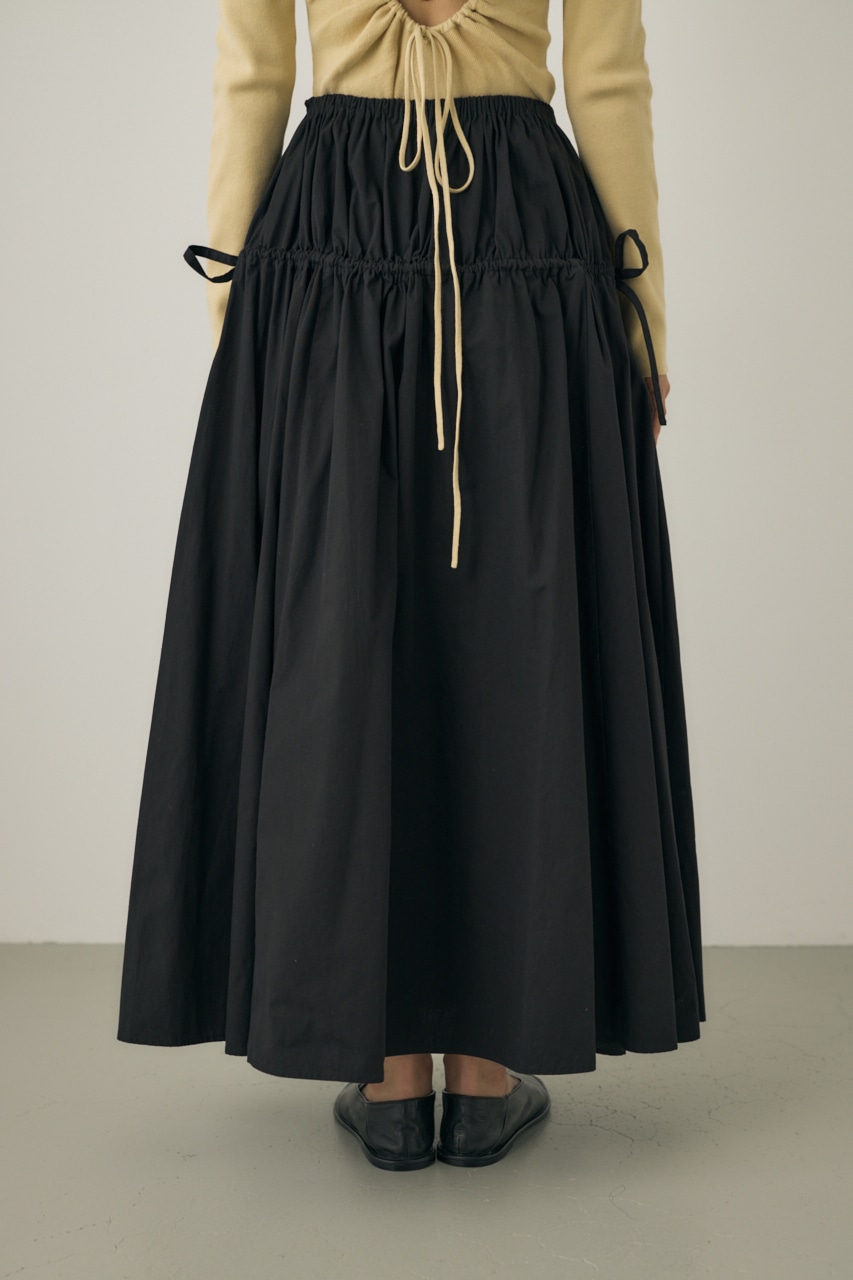 M_ | ボリュームスカート オーガニックコットン使用 (スカート(ロング