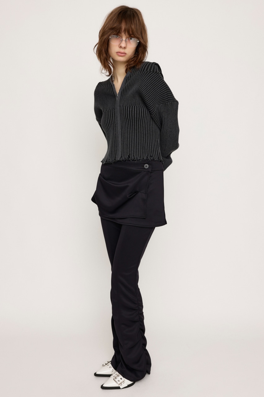 SLY | WRAP SK LAYERED FLARE パンツ (パンツ ) |SHEL'TTER WEBSTORE
