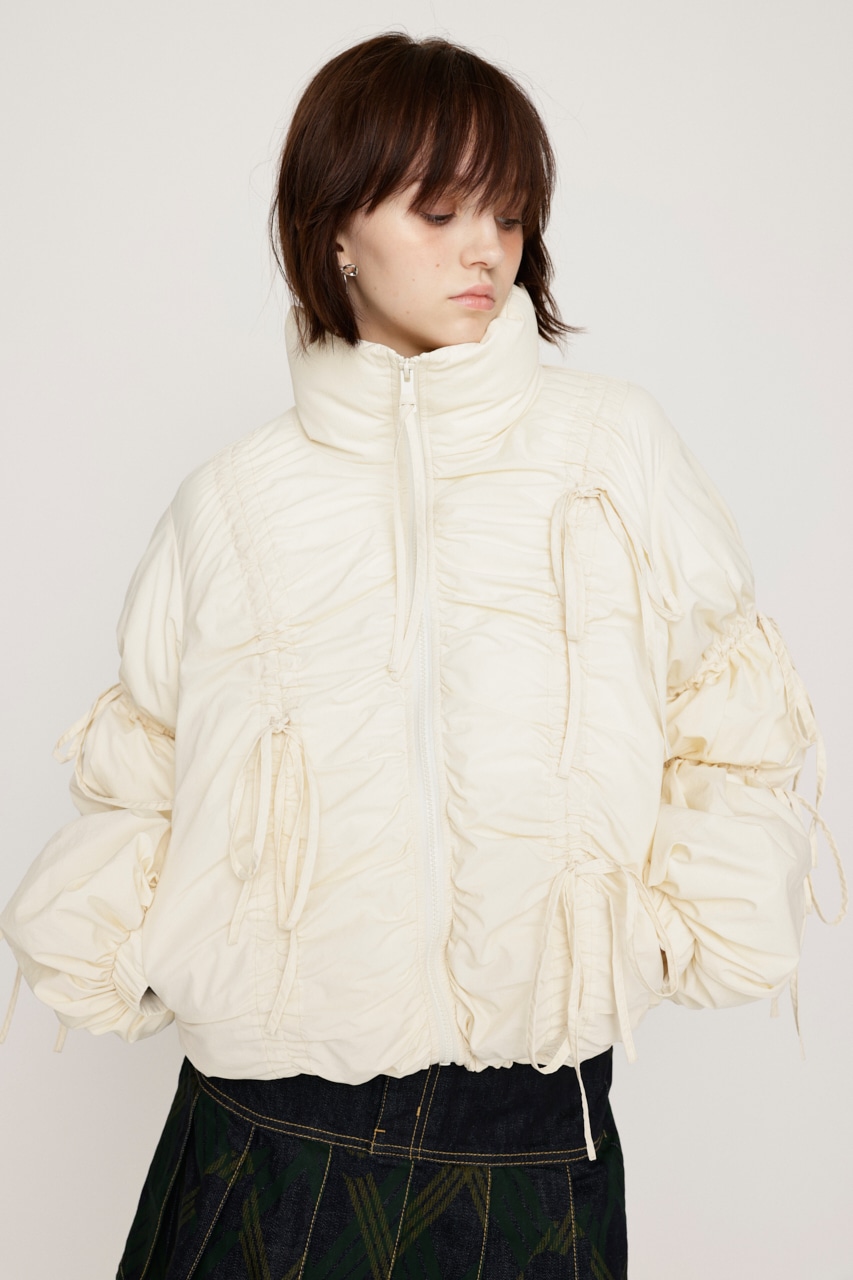 SLY | RIBBON GATHER PUFFER ジャケット (ジャケット ) |SHEL'TTER